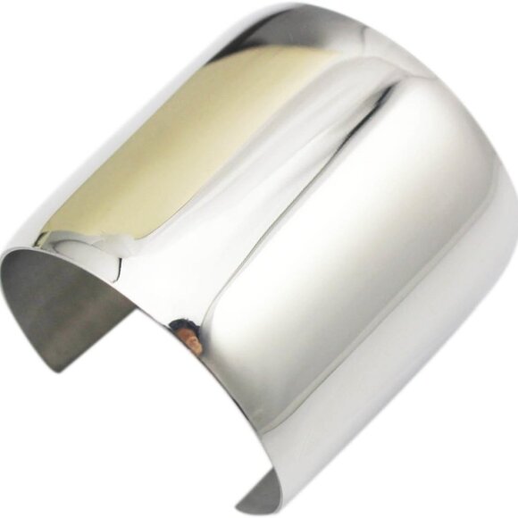 Jewelry - Stainless Steel Open Cuff Bangle Bracelet for Women Girls Stylish Gift